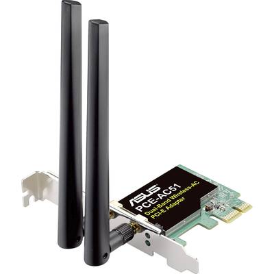Asus PCE-AC51 WiFi-steekkaart PCI-Express, WiFi 750 MBit/s 