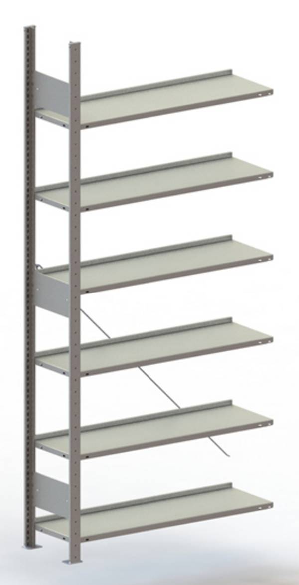 META Regalbau 77637 Archiefkast uitbreidingsmodule (b x h x d) 1006 x 1850 x 336 mm Staal Poedercoating Lichtgrijs Metaal