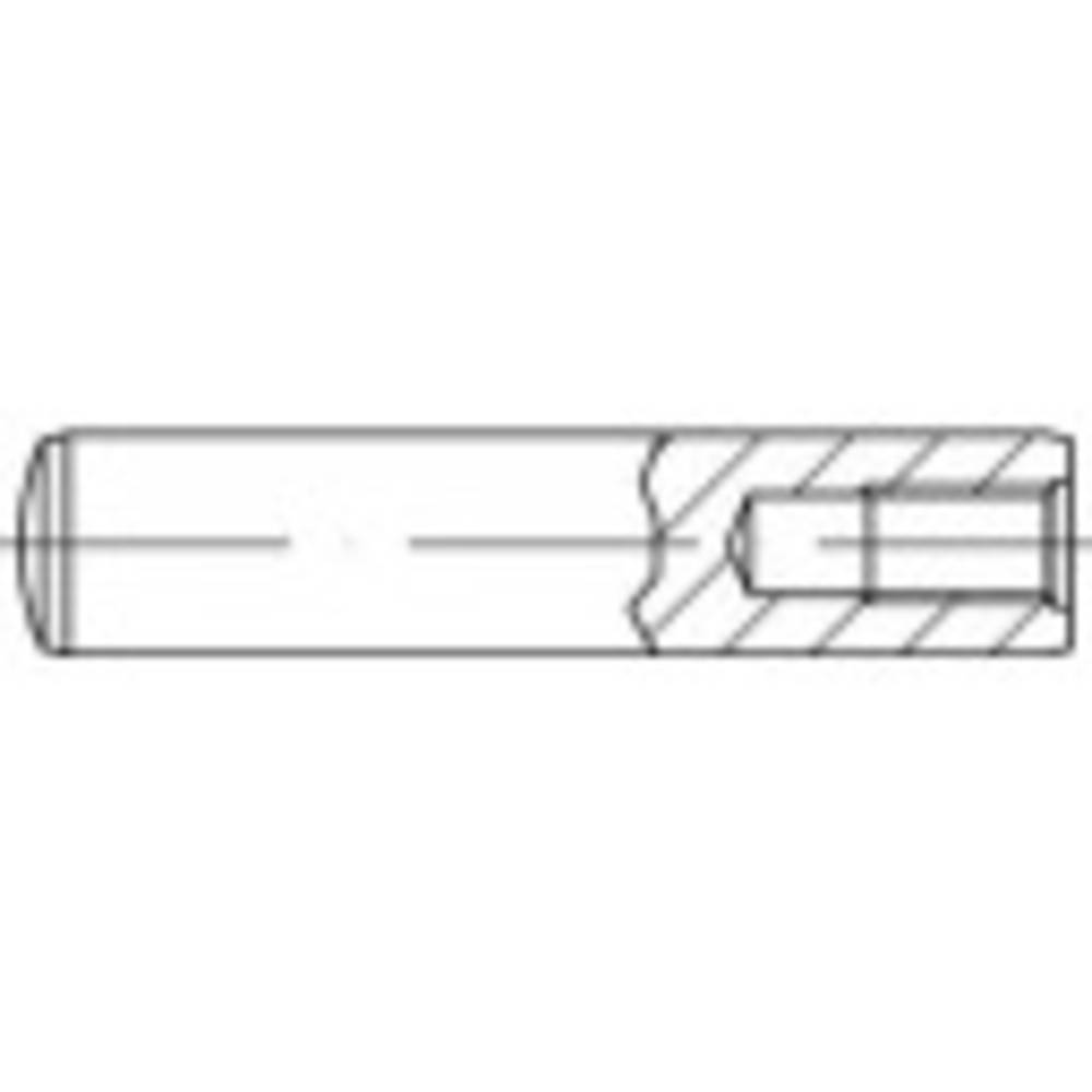 TOOLCRAFT - 144905 Rechte pen (Ø x L) 20 mm x 180 mm M10 - Staal - 1 stuk(s)