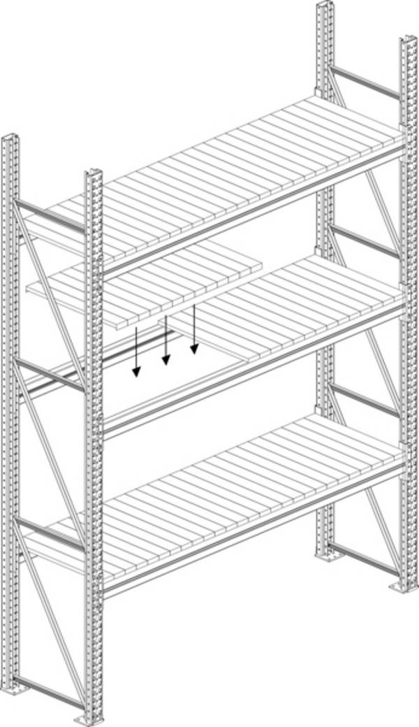 META Regalbau 57908 Legbord (b x d) 2700 mm x 1100 mm Staal Verzinkt Verzinkt Staalpaneel 1 stuk(s)