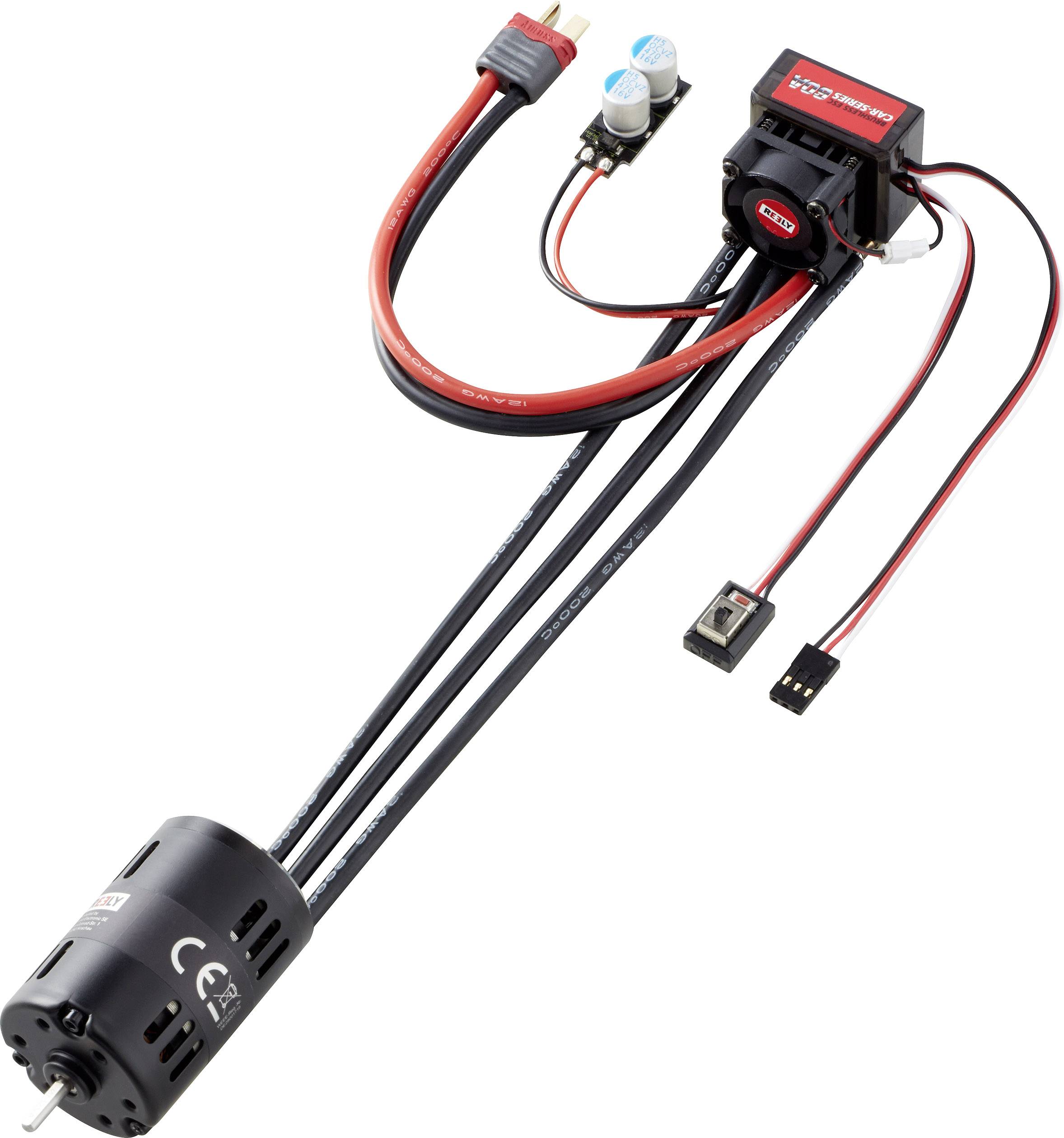 Brushless aandrijving voor RC auto 110 Reely Crawler Combo Aantal windingen (turns) 21.5