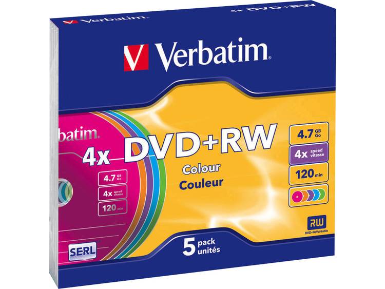 Verbatim DVD+RW Colours (43297)