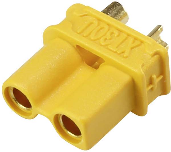 Reely RE-6619107 Accupack bus XT30U, 2 mm bus Verguld, Soldeerbaar 1 stuk(s)