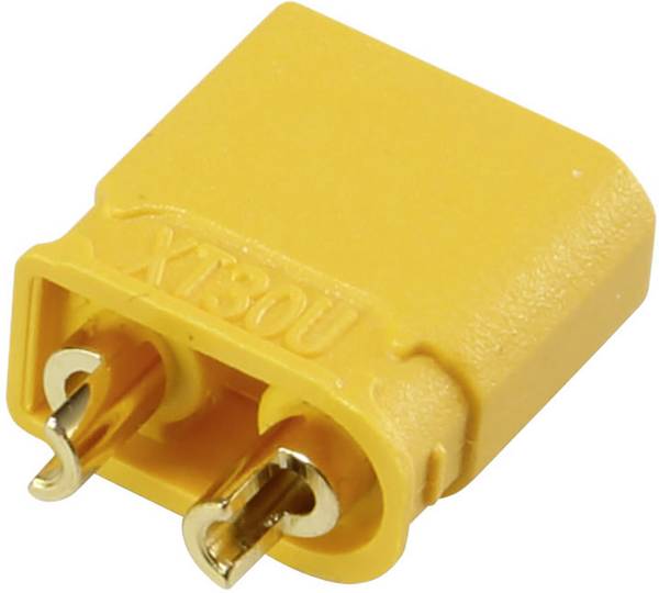 Reely RE-6619104 Accupack stekker 2 mm stekker, XT30U Verguld, Soldeerbaar 1 stuk(s)