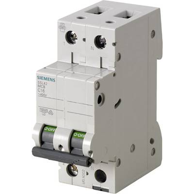 Siemens 5SL45106 Siemens Dig.Industr. Zekeringautomaat B/10 kA 2-polig 10 A 230 V