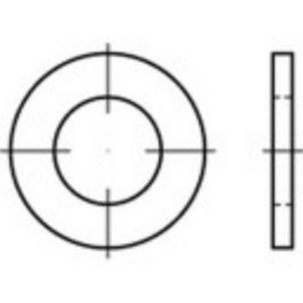 Onderlegring 17.5 mm 30 mm RVS A4 50 stuk(s) TOOLCRAFT 1068857