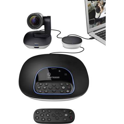 Logitech GROUP Full HD-webcam 1920 x 1080 Pixel Standvoet 