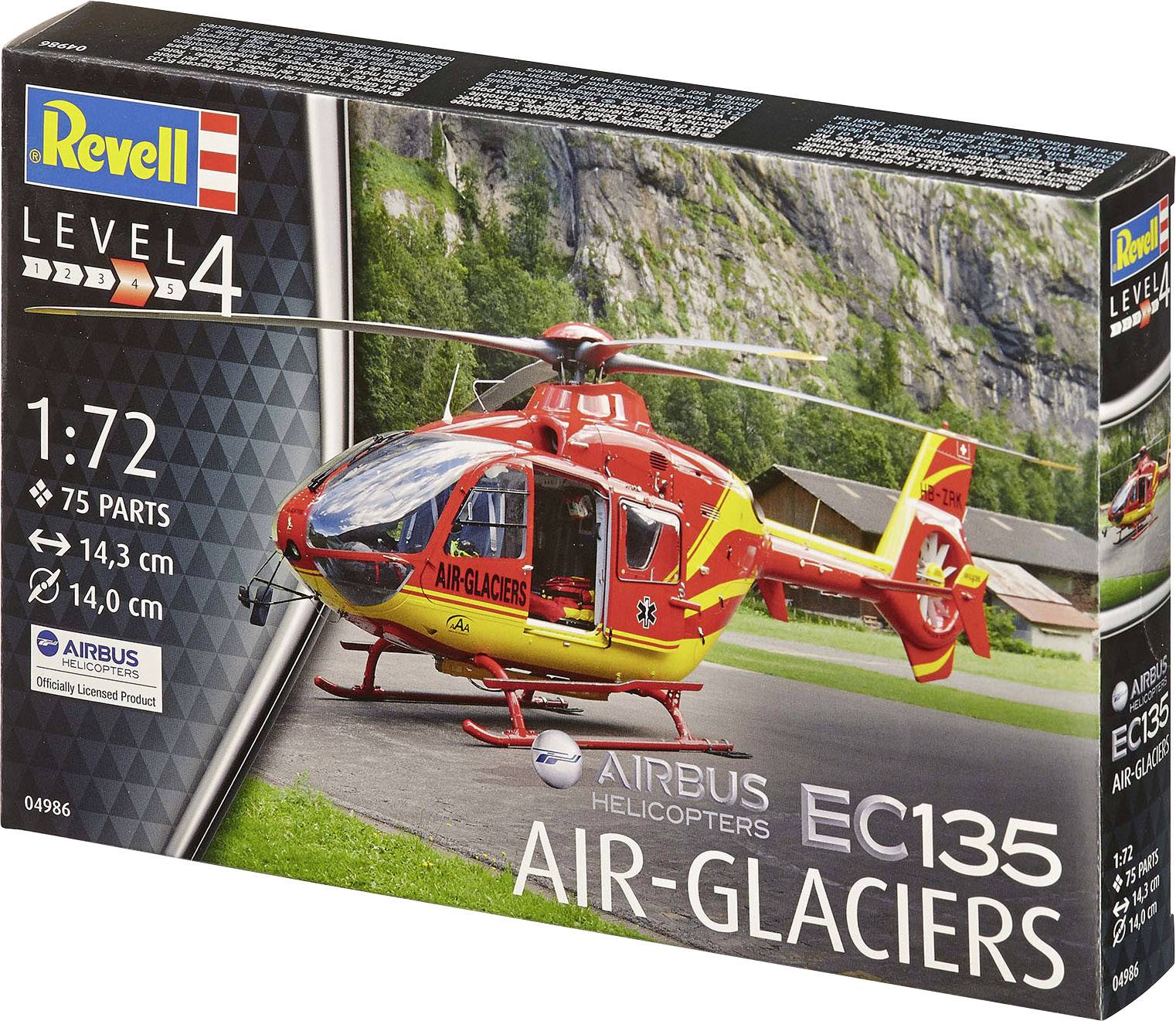 Vouwen erectie Meevoelen Revell 04986 Airbus EC-135 Air-Glaciers Helikopter (bouwpakket) 1:72 kopen  ? Conrad Electronic