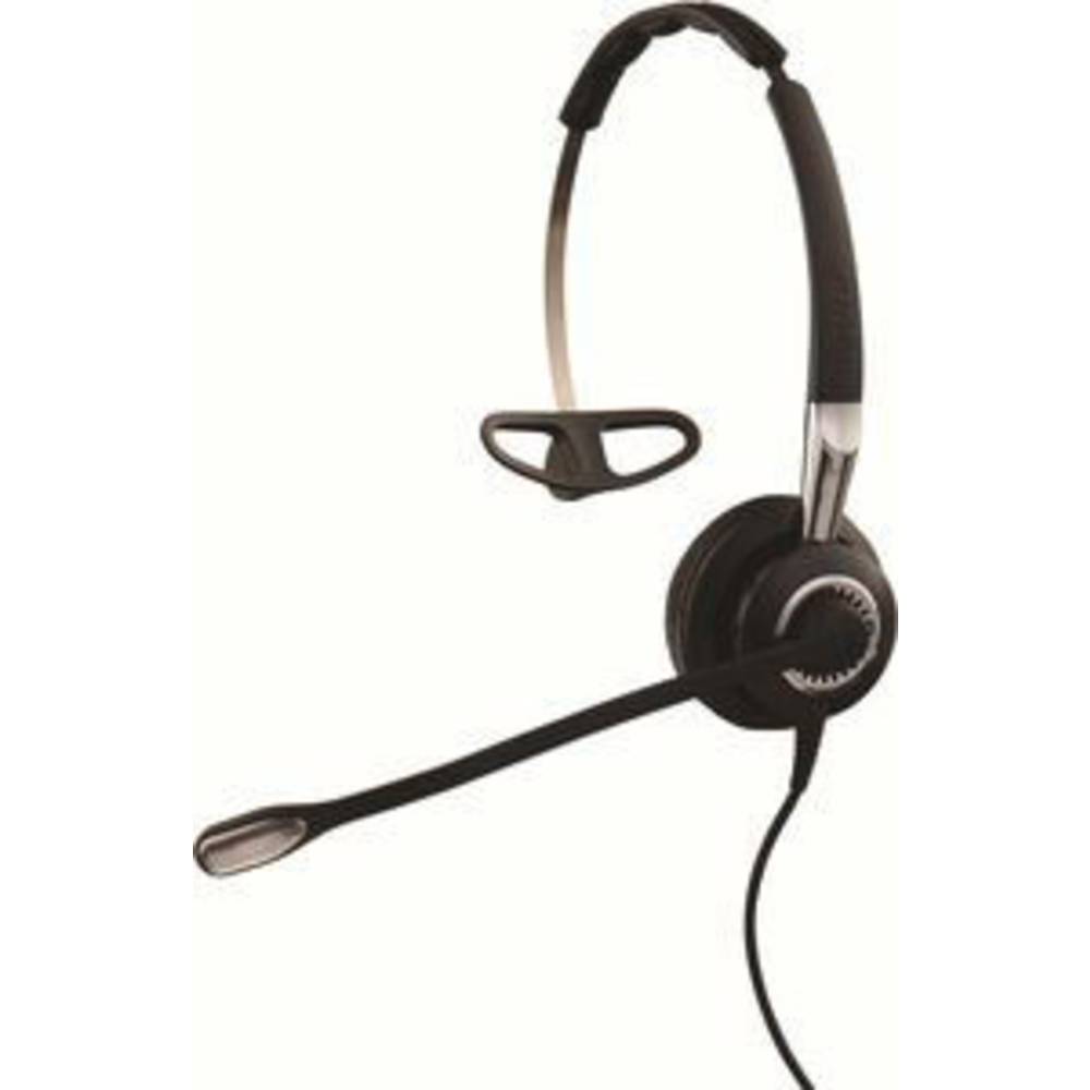 Jabra BIZ 2400 II Over Ear headset Telefoon Kabel Mono Zwart Ruisonderdrukking (microfoon), Noise Cancelling