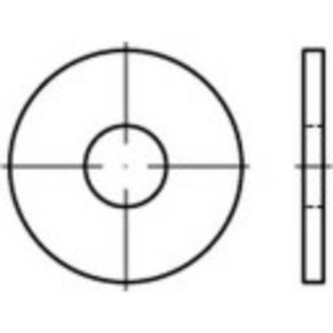 Onderlegring 10.5 mm 30 mm   RVS A2 500 stuk(s) TOOLCRAFT  1069015