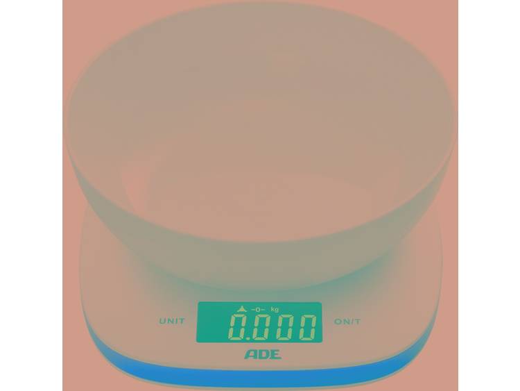ADE KE 1412 Amelie Keukenweegschaal Digitaal, Met schaalverdeling Weegbereik (max.): 5 kg Wit-rood