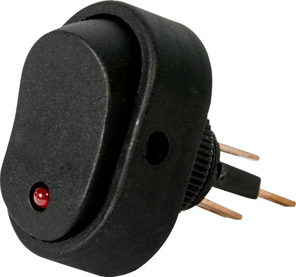 HP Autozubehör 28474 Auto wipschakelaar 12 V 16 A 1x uit/aan Continu 1 stuk(s) Piece
