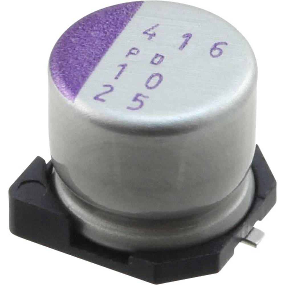 Panasonic Elektrolytische condensator SMD 10 µF 25 V 20 % (Ø) 6.3 mm 25 stuk(s)