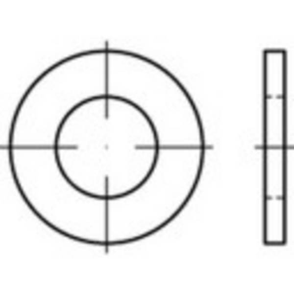 Onderlegring 5.3 mm 10 mm   Staal  100 stuk(s) TOOLCRAFT  147780