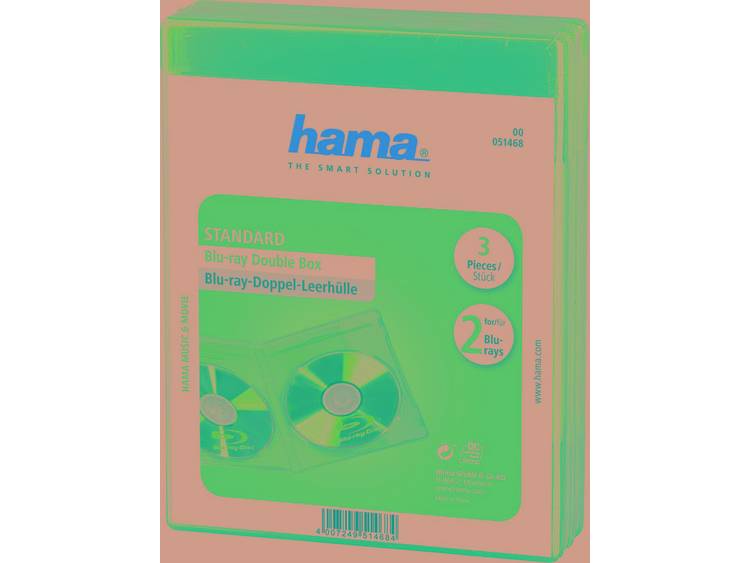 Hama Blu-ray Dubbelbox 3-pak Blauw Hama