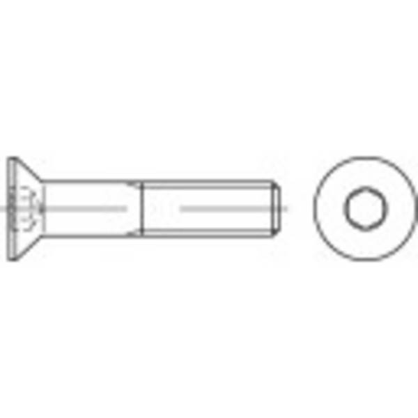 TOOLCRAFT 1069193 Verzonken schroeven M4 16 mm Binnenzeskant (inbus) RVS A4 500 stuk(s)