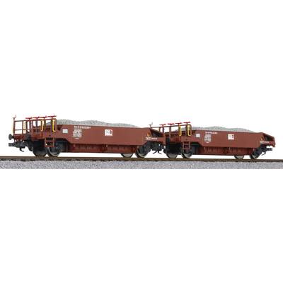Liliput L230113 H0 2-delige set grindwagens van de SOB SOB