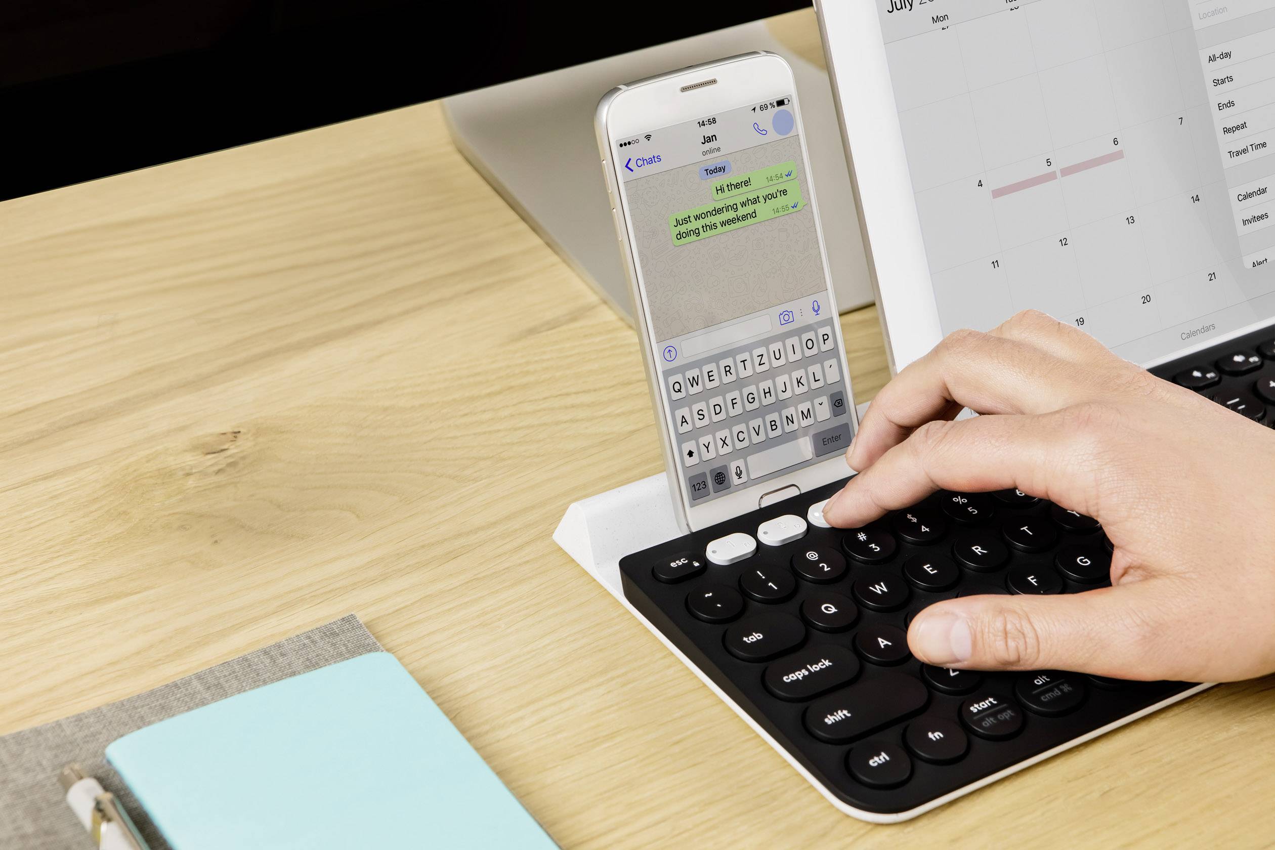 Logitech K780 Multi-Device Toetsenbord - Bluetooth - Duits QWERTZ (920-008034)-2