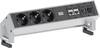 Bachmann 902.502 Stekkerdoos 3-voudig Zwart, Aluminium Wieland stekker 1 stuk(s)