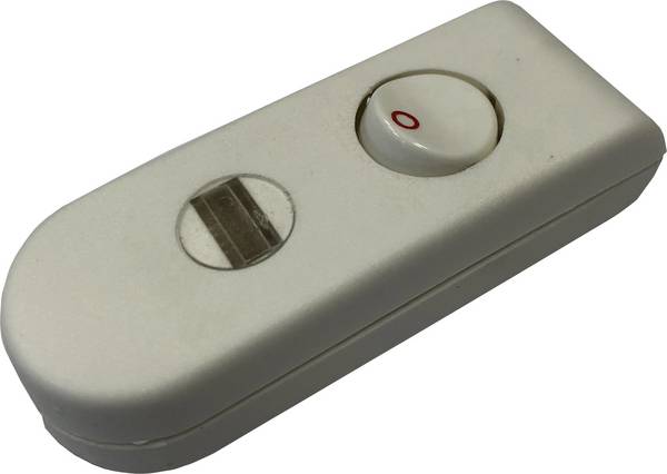 interBär 8093-108.01 Snoerschakelaar Wit 1x uit/aan 2 A 1 stuk(s)