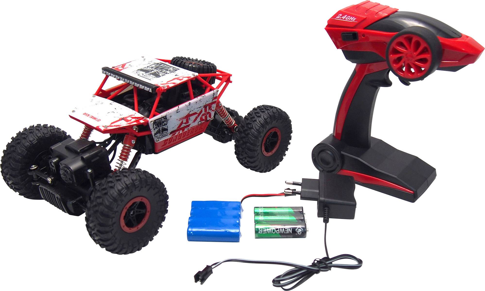 Amewi 22195 Conqueror 1:18 RC modelauto voor beginners Elektro Crawler 4WD