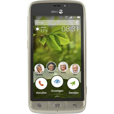 doro 8031 Dual-SIM senioren smartphone  8 GB 11.4 cm (4.5 inch) Champagne Android 5.1 Lollipop Single-SIM