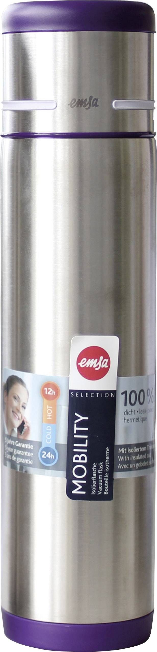 Emsathermosfles "Mobility", 0,7 liter, donkerpaars Conrad.nl