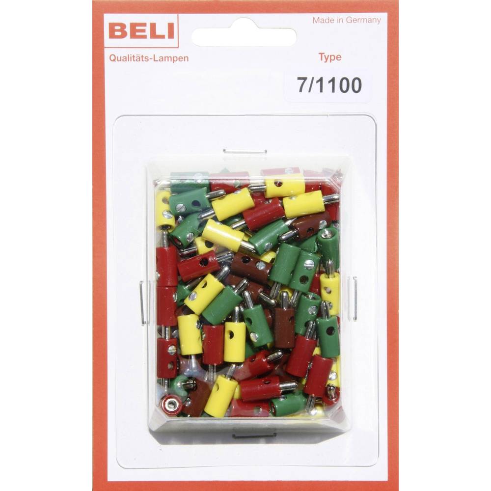 BELI-BECO 7/1100 Miniatuur-banaanstekker Stift-Ø: 2.6 mm 1 set(s)