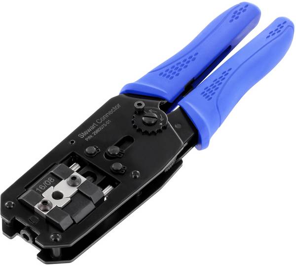 BEL Stewart Connectors 2980075-01 Professionele handkrimptang voor CAT 6-stekkers Blauw, Zwart 1 stuk(s)