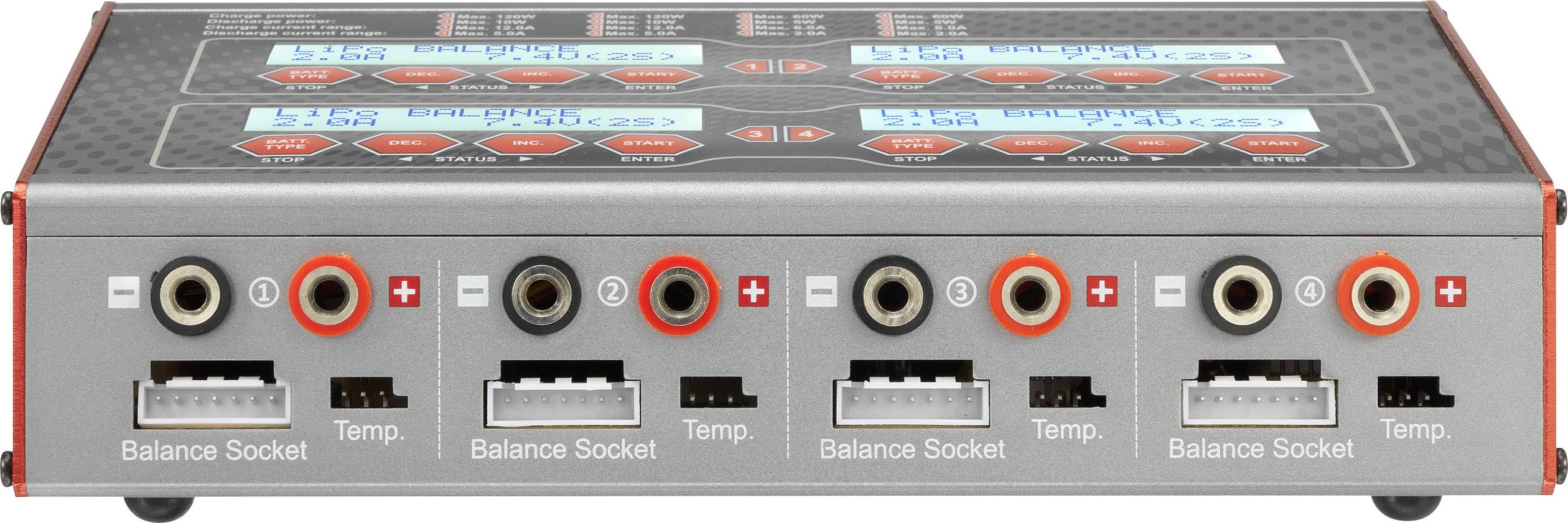 VOLTCRAFT V-Charge 240 Quadro Multifunctionele modelbouwlader 12 V, 230 V 12 A Li-poly, LiFePO, Li-ion, LiHV, NiCd, NiMH-3