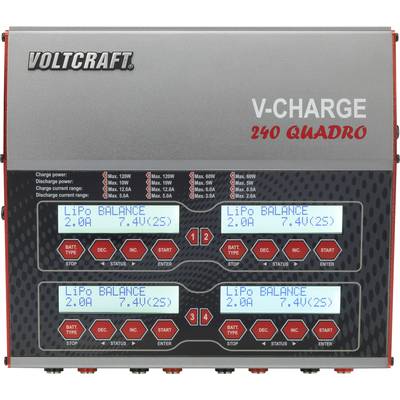 VOLTCRAFT V-Charge 240 Quadro Multifunctionele modelbouwlader 12 V, 230 V 12 A Li-poly, LiFePO, Li-ion, LiHV, NiCd, NiMH-4