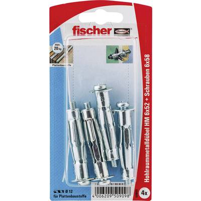 Fischer HM 6 x 52 S K Hollewandplug 52 mm  50909 1 set(s)