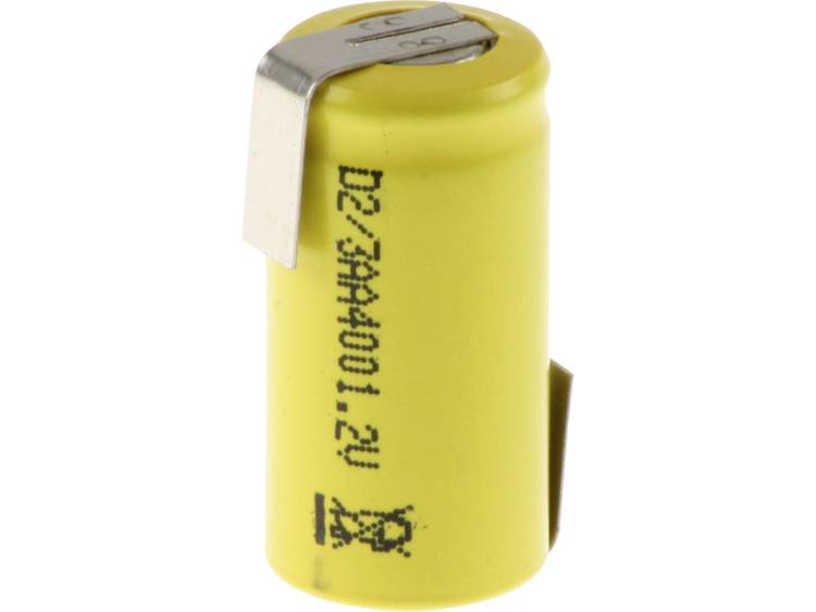 Mexcel Speciale oplaadbare batterij 2-3 AA Z-soldeerlip NiCd 1.2 V 400 mAh