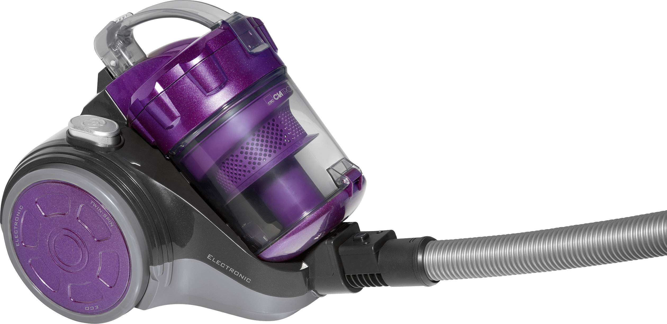 Clatronic BS 1302 Stofzuiger zonder zak 700 W Violet, Antraciet | Conrad.nl