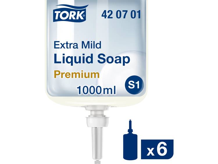 Tork Premium extra mild ongeparf. 1ltrdoos a 6 flacons wit-S1