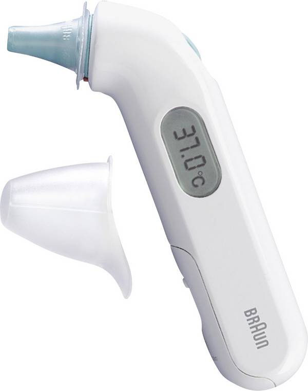 Braun ThermoScan® 3 Infrarood koortsthermometer Met koortsalarm, Voorverwarmde meetpunt