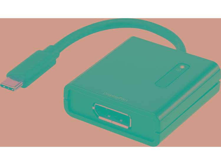 renkforce USB-DisplayPort Adapter [1x USB-C stekker 1x DisplayPort bus] Zwart