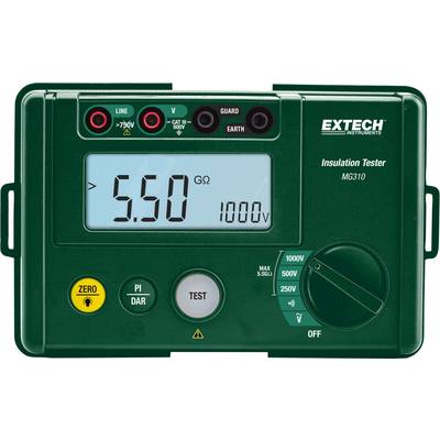 Extech MG310 Isolatiemeter  250 V, 500 V, 1000 V 5.5 GΩ
