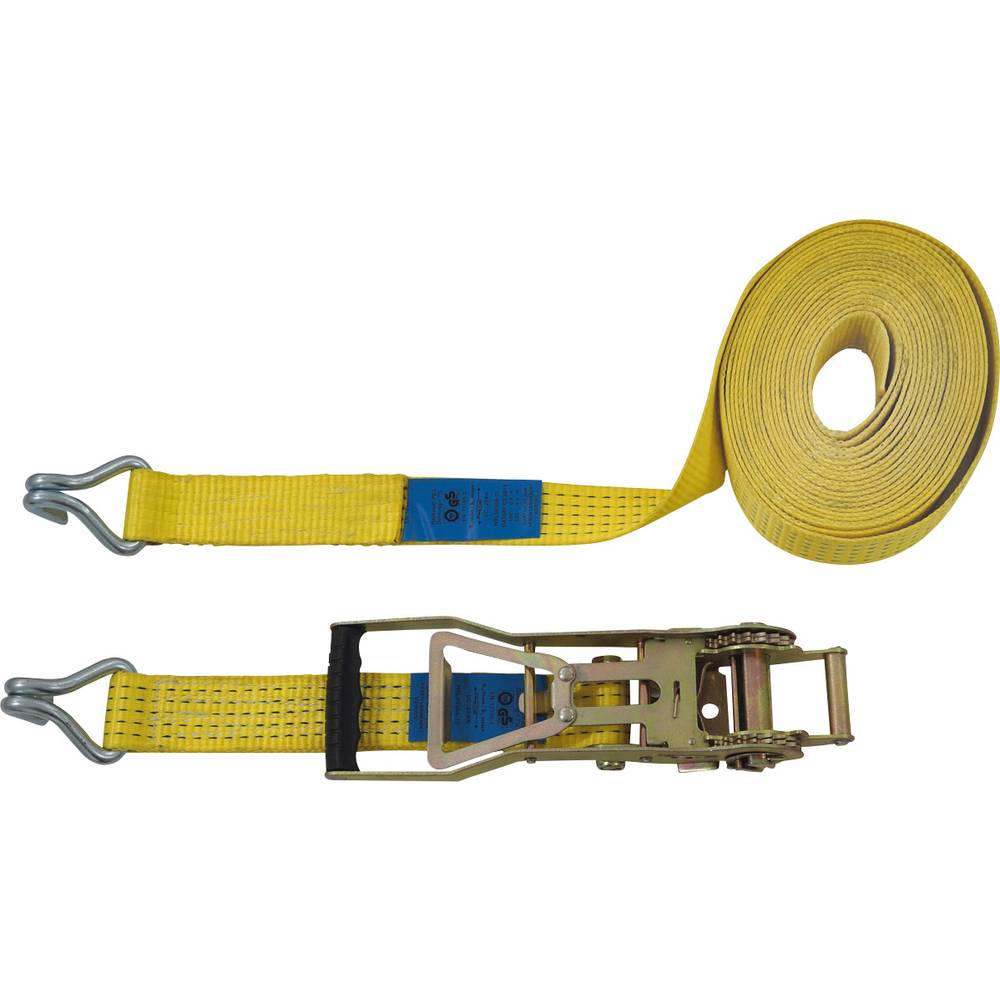Petex 43193019 Spanband (tweedelig) Trekkracht (lc) vastbinden (enkel/direct)=2500 daN (l x b) 10 m x 50 mm Spanband