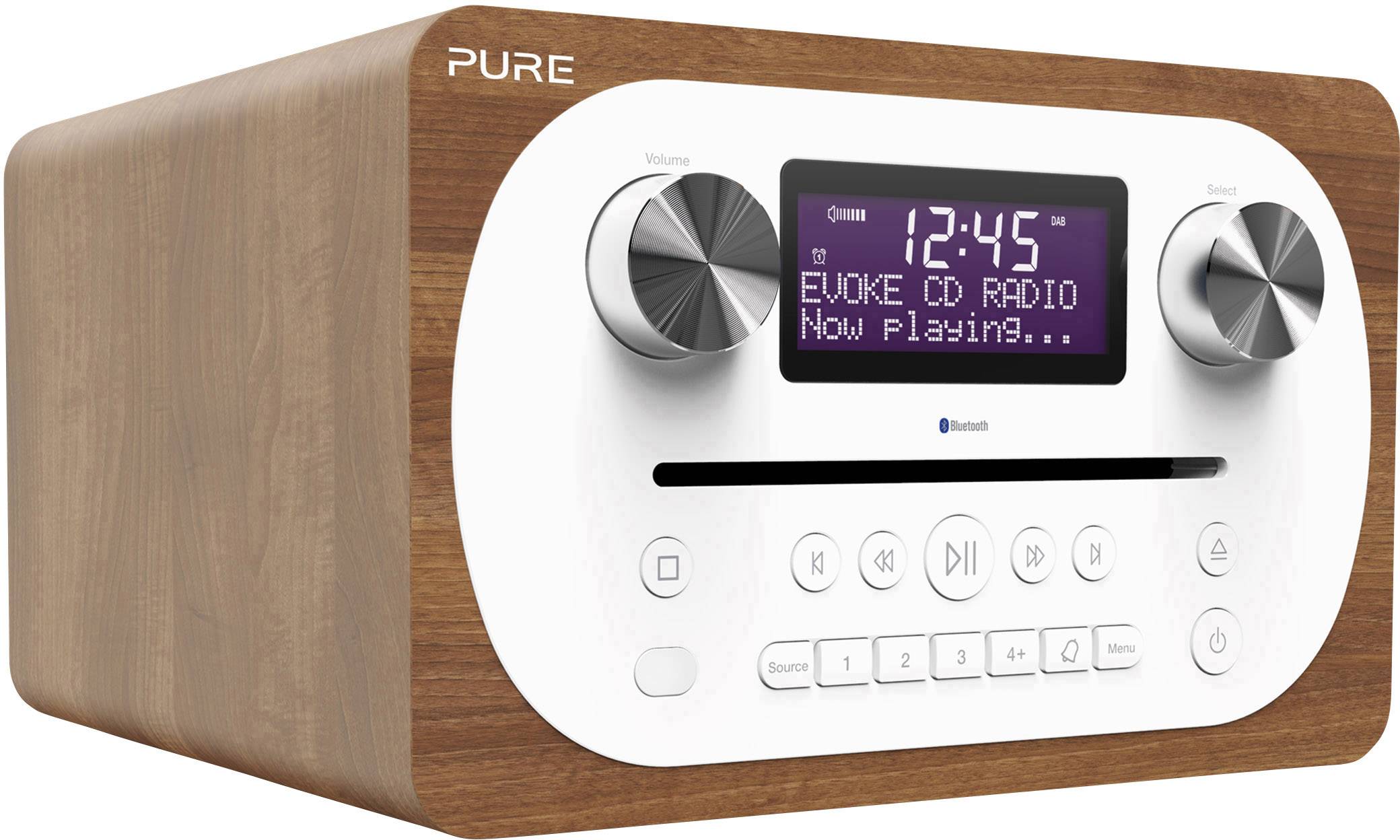 Pure Evoke C-D4 DAB+, VHF (FM) AUX, Bluetooth, CD Hout ? Conrad