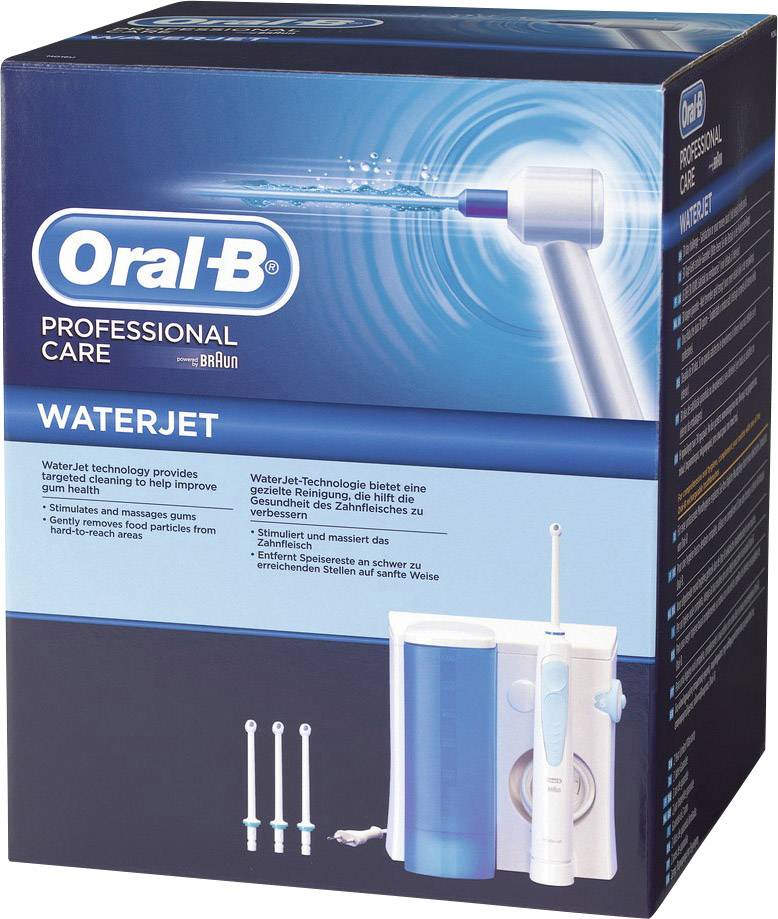 OralB Professional Care Waterjet Monddouche Wit, Lichtblauw Conrad.nl
