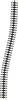 9119 N Fleischmann rails (zonder ballastbed) Tandradrail, Flexibel 222 mm