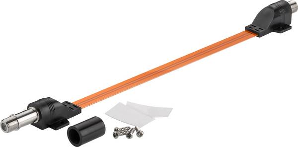F (v) - F (v) deur/raam coax adapter / weerbestendig - 0,20 meter