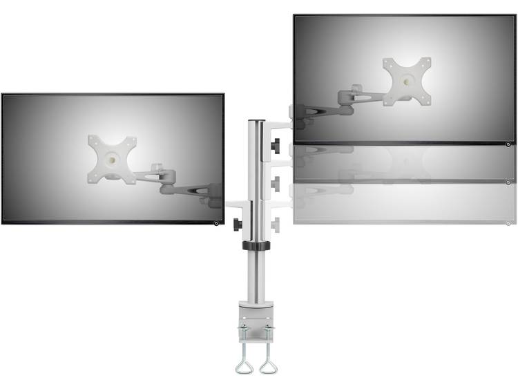 SpeaKa Professional SP-DUAL-ARM 2-voudig Monitor-tafelbeugel 33,0 cm (13) 68,6 cm (27) Kantelbaar en