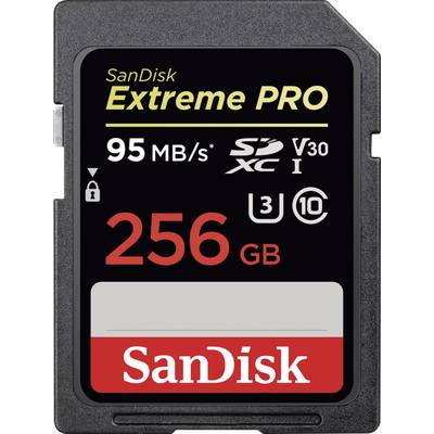 SanDisk Extreme PRO® SDXC-kaart 256 GB Class 10, UHS-I, UHS-Class 3, v30 Video Speed Class 