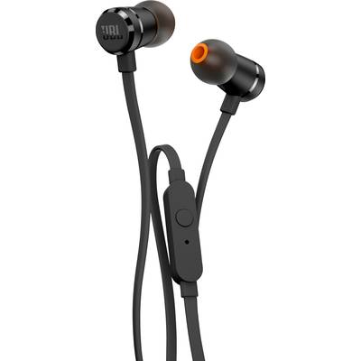 JBL T290 In Ear oordopjes   Kabel  Zwart  Headset