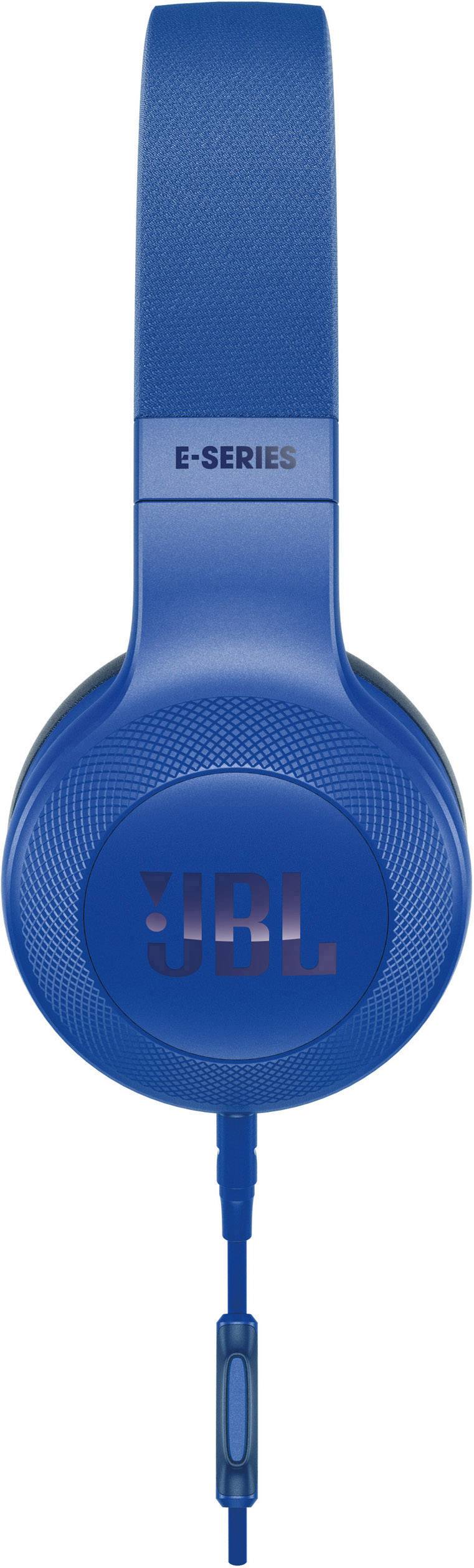 JBL E35 On Ear koptelefoon Kabel Blauw Vouwbaar Headset