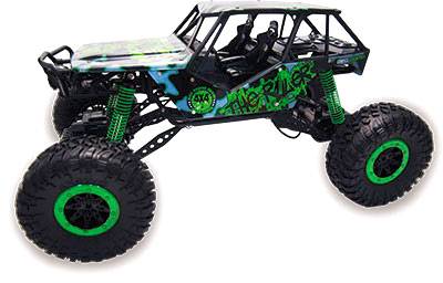 Amewi 22217 Crazy Crawler 1:10 RC modelauto voor beginners Elektro Crawler 4WD Incl. accu, oplader en batterijen voor de