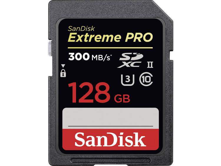 Sandisk SDXC Extreme Pro 128GB, UHS Speed Class U3, UHS-II