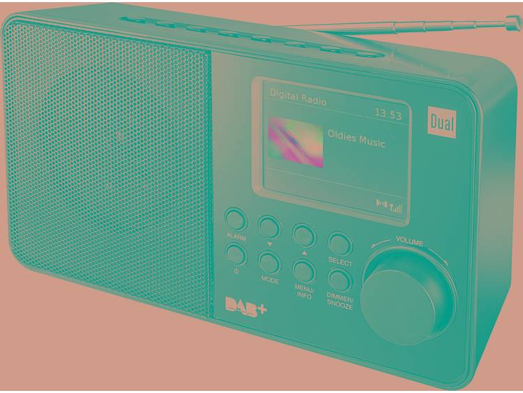 Dual DAB+ Transistorradio DAB+, FM Zwart